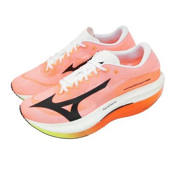 Mizuno 美津濃 競速跑鞋 Hyperwarp Pro 男鞋 橘 輕量 厚底 馬拉松 J1GC2672-81