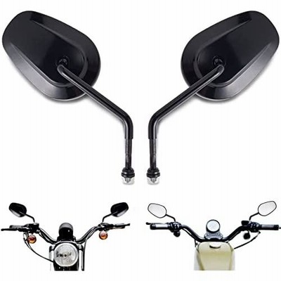 DKMOTORK 103 Motorcycle Side Rear View Mirrors for Sportster Road King Stre
