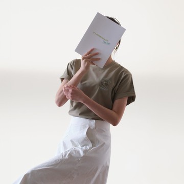 小爺爺衝浪系列 T 恤-卡其綠(男女同款)
