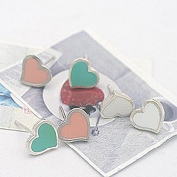 925純銀耳環耳飾-簡約經典小巧愛心情人節生日禮物女飾品3色73ji224【獨家進口】【米蘭精品】