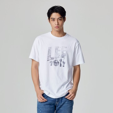 Lee 男款 寬鬆版 大LEE 101+ 印花 短袖T恤 | 101+