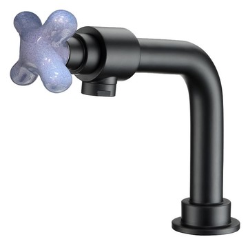 Colorful Artistic Ceramics陶瓷工藝窯變紫砂 黑色單孔水龍頭