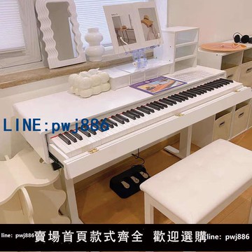 【便宜有好貨】實木琴桌電動升降抽屜式電子鋼琴桌架收納桌音樂制作編曲桌工作臺