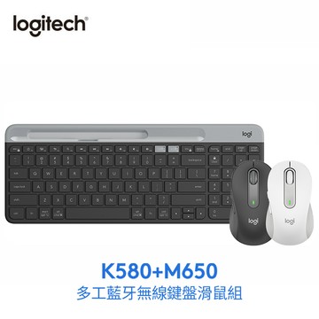 羅技 K580(黑)+M650無線鍵鼠組