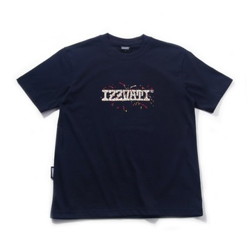 IZZVATI-機器人塗鴉短T-藏青