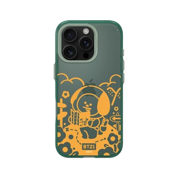 iPhone 16 Pro Clear 憂墨綠 - BT21 - Monochrome CHIMMY