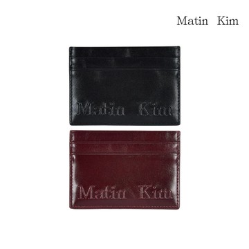 【MATIN KIM】壓紋LOGO卡夾 兩色
