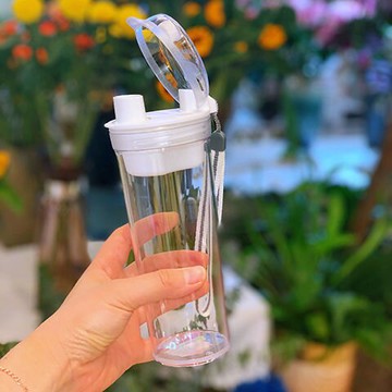 包郵 特百惠晶彩茶韻水杯400ml學生創意茶杯運動防漏 隨手杯正品