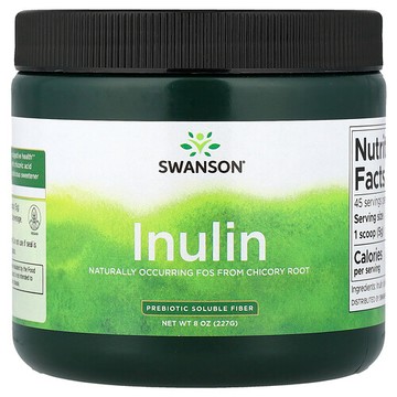 Swanson Vitamins, 菊粉，益生元可溶性纖維，8 盎司（227 克）