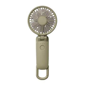 【Rhythm】日本勾掛式雙扇葉摺疊手提風扇3.2 - 橄欖綠