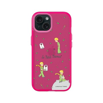iPhone 15 Clear 粉漾桃 - Le Petit Prince 小王子 - 小王子與玫瑰