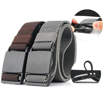 腰帶男帆布男腰帶皮帶磁力平面.Fuulai