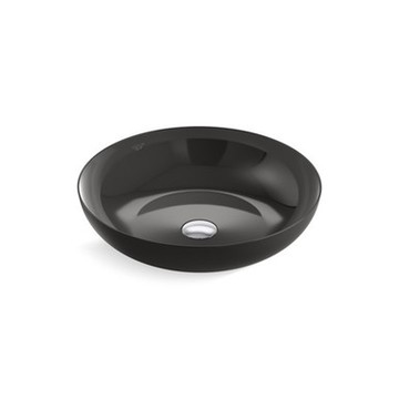 (已停產)Slice Steel 琺瑯鋼製圓形面盆 深110mm - 黑