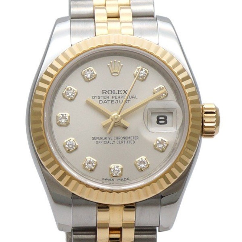 新品仕上げ 中古a 美品 Rolex ロレックス デイトジャスト 10ポイントダイヤ Z番 レディース 腕時計 179173g シルバー ゴールド 20171557 通販 Lineポイント最大0 5 Get Lineショッピング