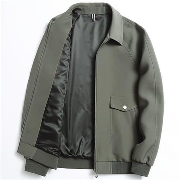 【米蘭精品】工裝外套休閒夾克-修身百搭翻領純色男外套3色74gr27