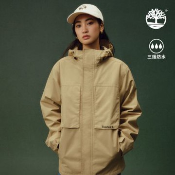 Timberland官方旗艦 男款卡其色防水三合一軟殼外套|0YH6K918