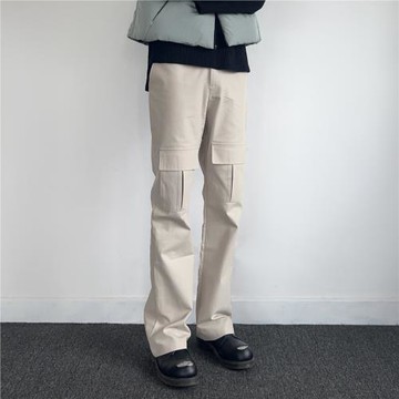 LEAKY日產重磅高端斜紋棉YKK微喇腰部可調百搭Cleanfit口袋工裝褲