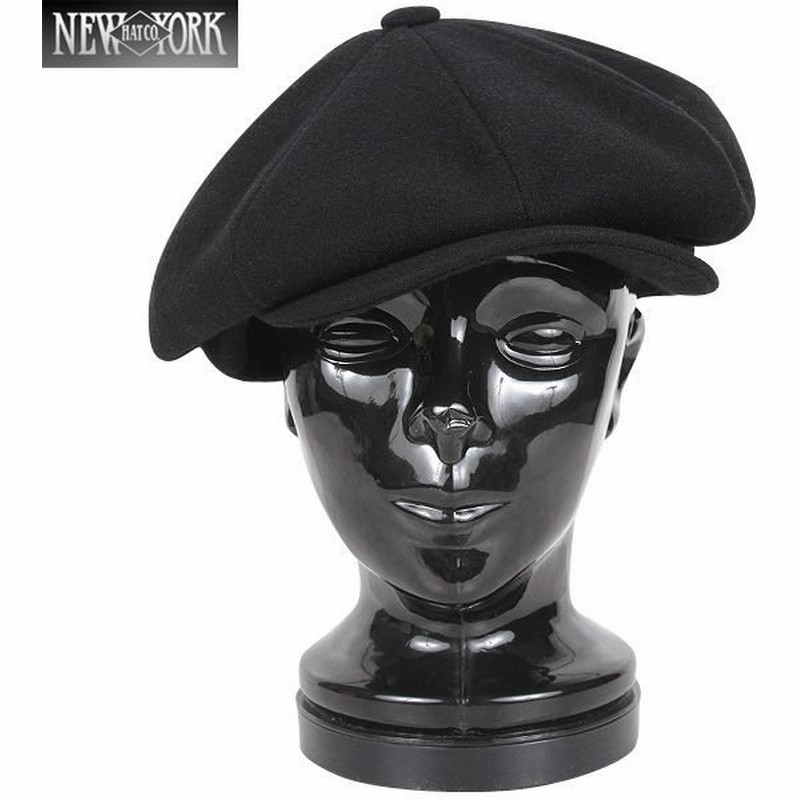 New York Hat ニューヨークハット 9035 ウール Newsboy ニュースボーイ キャスケット ブラック メンズ ハンチング ニュースボーイ ブランド T 通販 Lineポイント最大0 5 Get Lineショッピング