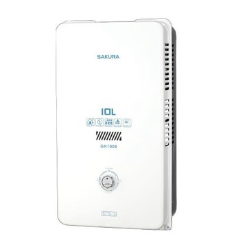 (全省安裝)(送5%購物金)櫻花10公升(與GH1005/GH-1005同款)RF式LPG熱水器桶裝瓦斯GH-1005L