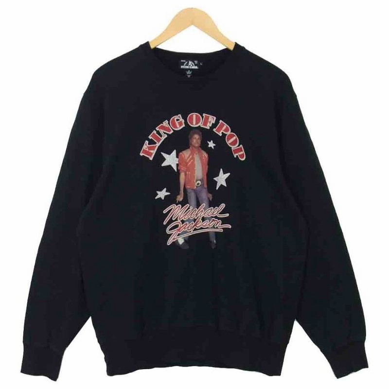 HYSTERIC GLAMOUR ヒステリックグラマー 02182CS01 MICHAEL JACKSON KING OF POP プリント スウェット  ブラック系 L【中古】 | LINEブランドカタログ