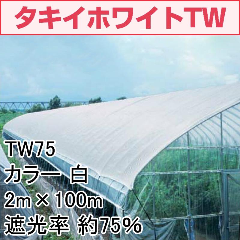 2m x 100m 白 遮光率30~35% タキイホワイトTW 遮光ネット TW30 寒冷紗 タキイ種苗 タS