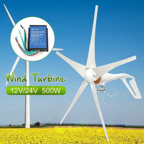 超特価セール 500w 6ブレードミニチュア風車 風力発電機家庭用 コントローラー内蔵 風力タービン 住宅用 家庭用 Dc 12v 在庫処分大特価 Theblindtigerslidell Com