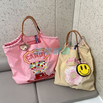 【日本刺繡環保購物袋】ball chain 尼龍防水大容量單肩手提包 購物袋 手袋 日本購物袋