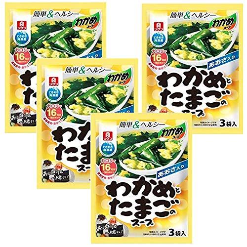 理研ビタミン わかめスープわかめとたまごのスープ 3袋入×4袋