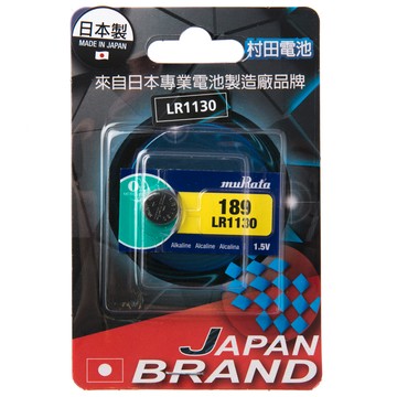 村田電池 LR1130鹼性鈕扣電池單顆 卡裝
