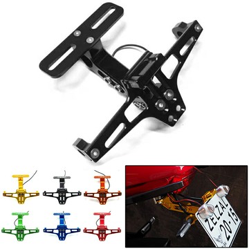 摩托車配件銀鋼小怪獸改裝牌架MSX125小猴子牌照架川崎z125車牌架