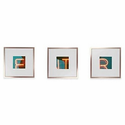 Tiny Mighty Frames - Metal, Square Instagram Photo Frame, 8x8 (4x4 Matted)