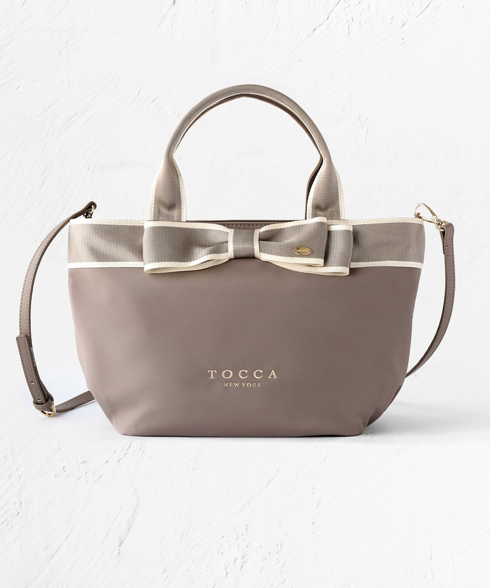 オンワード】 TOCCA>バッグ 【撥水】BICOLOR RIBBON TOTE トートバッグ ベージュ F レディース | LINEブランドカタログ