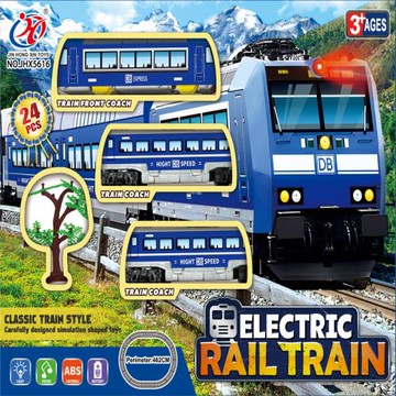 兒童玩具男孩地鐵仿真電動復古高運輸復興和諧號城市軌道火車模型