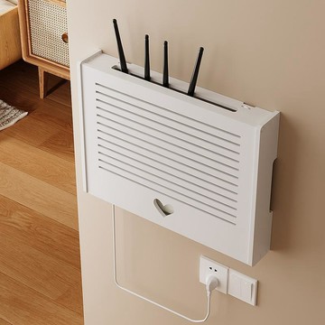 無線路由器 收納盒 免打孔wifi光貓裝飾盒多媒體遮擋箱機頂盒置物架  VSFD
