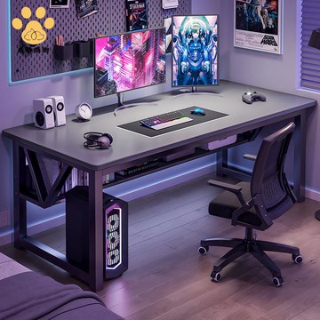 辦公桌 家用臺式 電競桌 學生臥室學習寫字臺出租屋簡易 長條電腦桌 ws7291