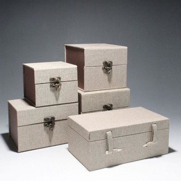 錦布麻布陶瓷茶杯茶具大號禮品盒建盞紫砂茶壺包裝盒收藏收納盒