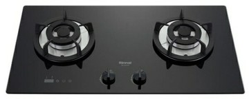 (全省原廠安裝)林內 RB-S2630G(B) 檯面式防漏玻璃二口爐 (定時功能)【APP 4%回饋】 結帳9折