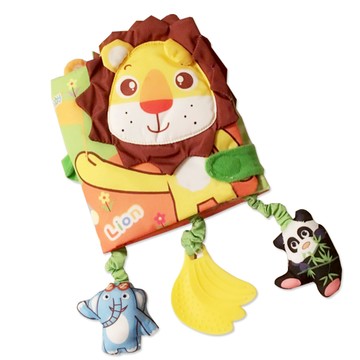 JoyNa - 嬰兒布書寶寶床圍動物床繞-獅子款 (78*18cm)