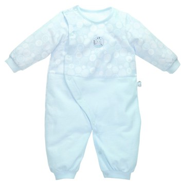 vivibaby 粉樣側開妙妙裝 BC23346B  藍色  80cm