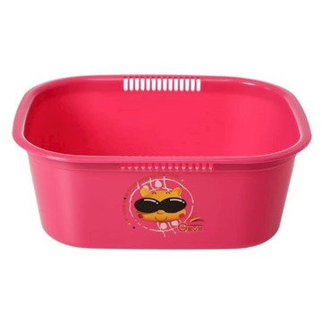 GIMI 吉米 方形盆 塑膠盆  1個  粉色