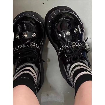 英倫風日系小皮鞋搖滾朋克風lolita鞋厚底甜酷辣妹暗黑原宿哥特