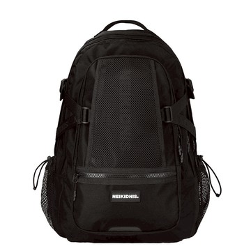 【NEIKIDNIS】Prime 環保尼龍後背包(34L)_黑色_韓國MZ世代必備包款_超大容量防潑水可放16吋筆電