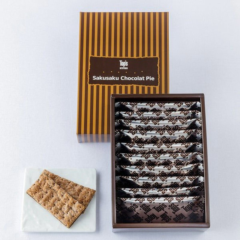 トップス三越伊勢丹 Tops トップス ヒトツギ サクサク ショコラパイ 1箱 10枚入 紙袋付き 手土産ギフト 洋菓子 通販 Lineポイント最大0 5 Get Lineショッピング