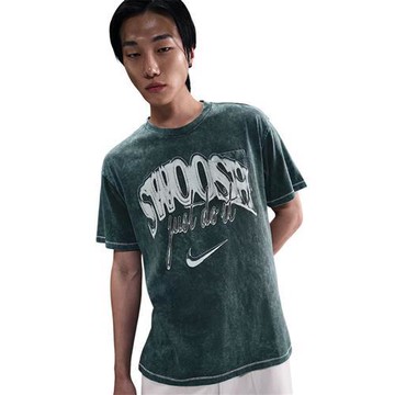 Nike 短袖上衣 男裝 棉質 寬鬆 綠【運動世界】HQ9261-390