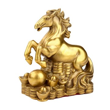 聚緣閣中式黃銅十二生肖擺件全套鼠牛虎屬兔龍蛇馬羊猴雞狗豬生肖