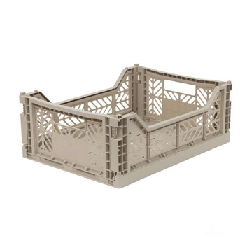 土耳其Aykasa折疊收納籃(M)-卡其