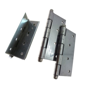 【台灣製】含稅 白鐵鉸鍊 (單片售)4"×2mm/4"×1.5mm 白鐵 後鈕 4英吋鋁門後鈕 旗型鉸鏈 鋁門活頁 鉸鏈