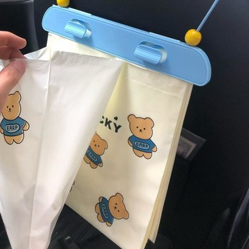 小店上新🥭車載垃圾袋可掛式卡通車內專用清潔袋高級感車用垃圾收納袋子IB