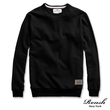 Roush 麂皮貼布設計保暖海狸毛棉TEE(51161)