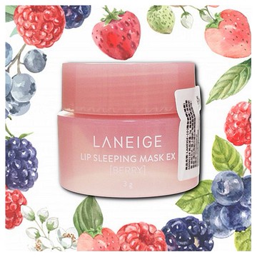 LANEIGE 蘭芝~晚安唇膜(莓果)3g(小)